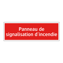 Panneau de signalisation d'incendie