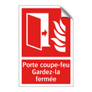 Porte coupe-feu Gardez-la fermée