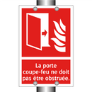 La porte coupe-feu ne doit pas être obstruée.