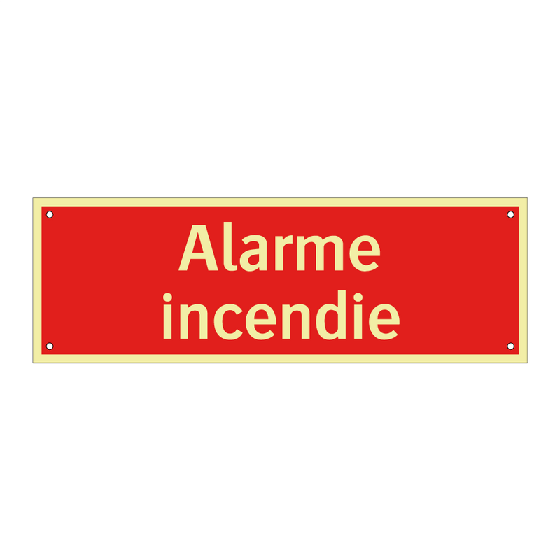 Alarme incendie