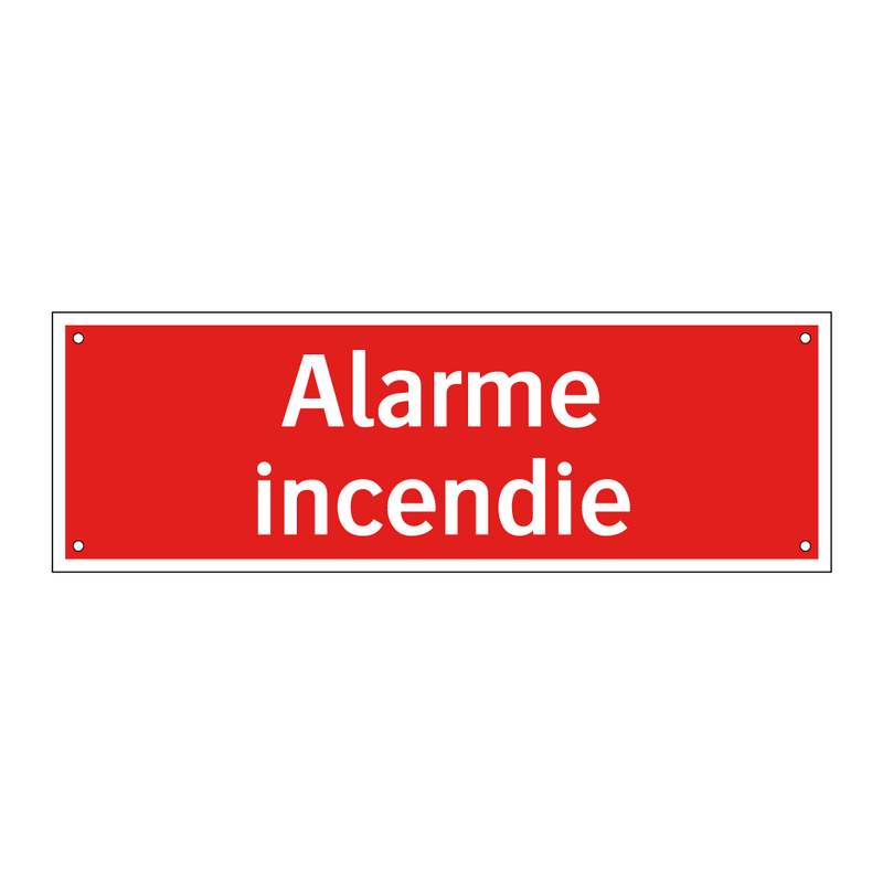 Alarme incendie