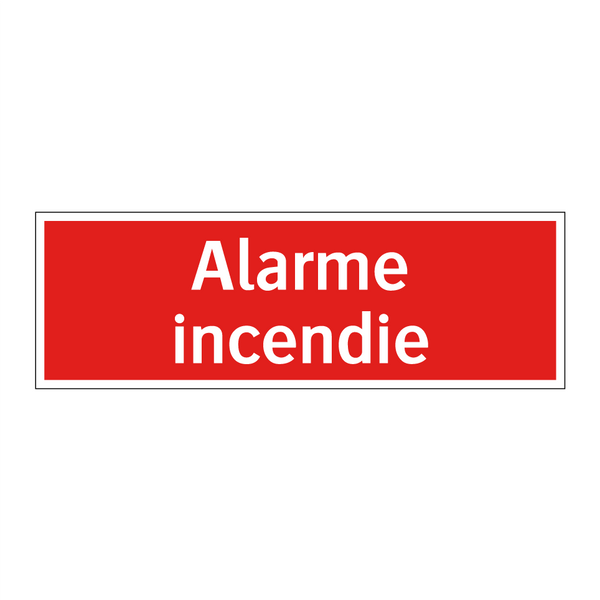 Alarme incendie
