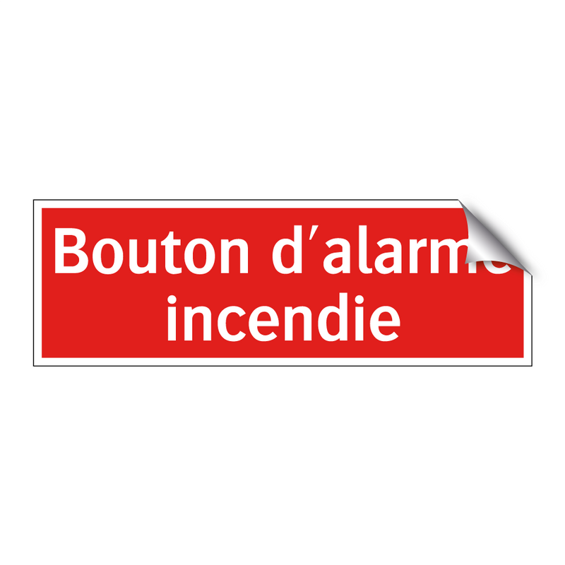 Bouton d'alarme incendie