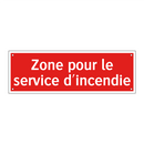 Zone pour le service d'incendie