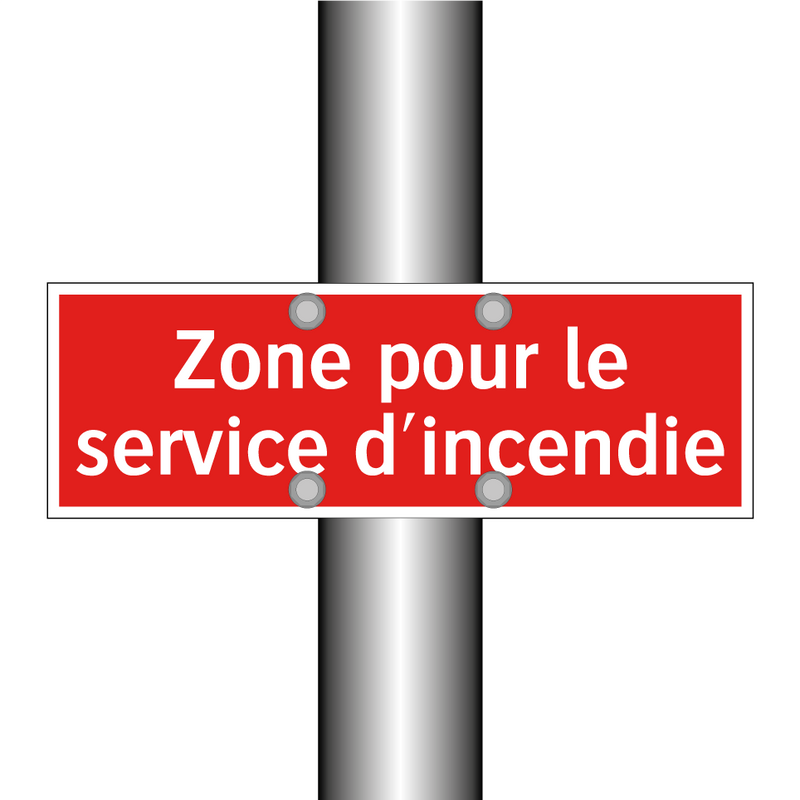 Zone pour le service d'incendie