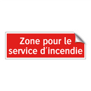 Zone pour le service d'incendie