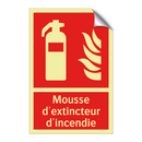 Mousse d'extincteur d'incendie