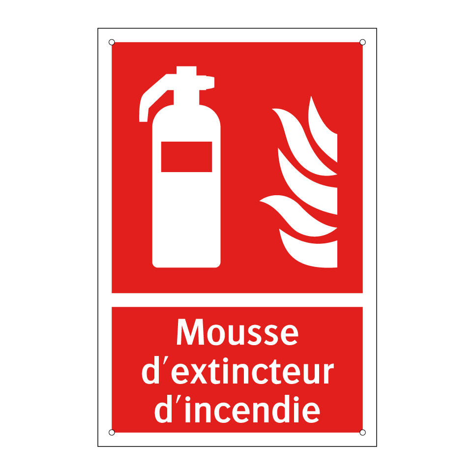 Mousse d'extincteur d'incendie