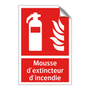 Mousse d'extincteur d'incendie