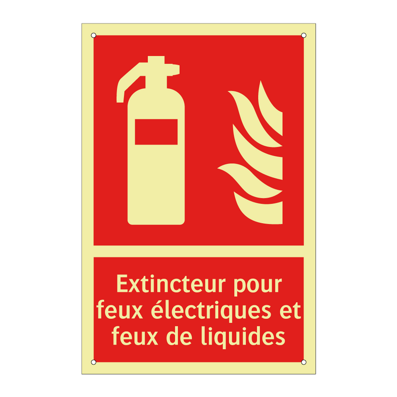 Extincteur pour feux électriques et feux de liquides