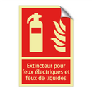 Extincteur pour feux électriques et feux de liquides