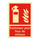 Extincteur pour feux de métaux