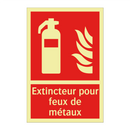 Extincteur pour feux de métaux