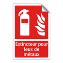 Extincteur pour feux de métaux