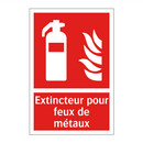 Extincteur pour feux de métaux