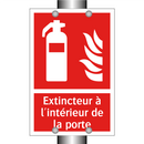 Extincteur à l'intérieur de la porte