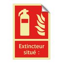 Extincteur situé :