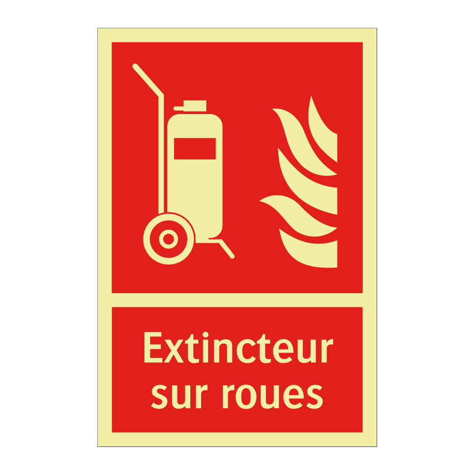Extincteur sur roues