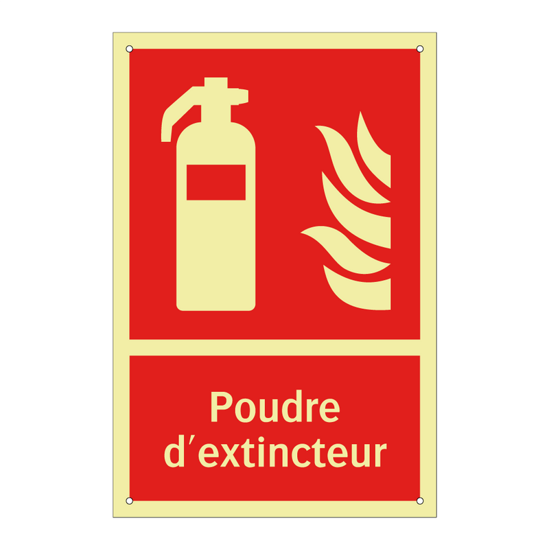 Poudre d'extincteur
