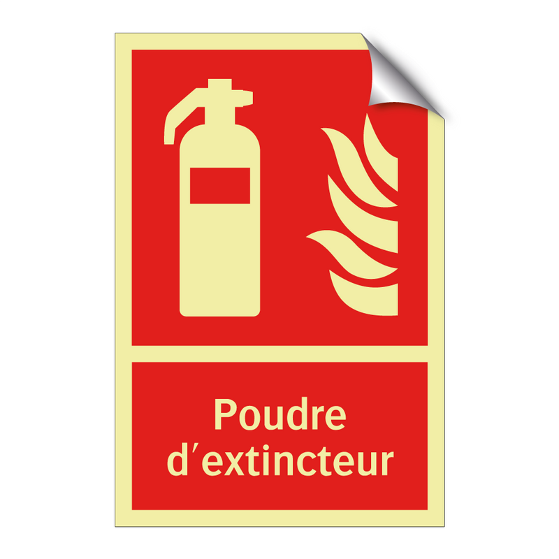 Poudre d'extincteur