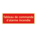 Tableau de commande d'alarme incendie