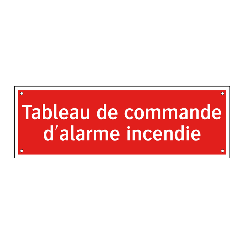 Tableau de commande d'alarme incendie