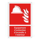 Équipement d'extinction d'incendie à l'intérieur