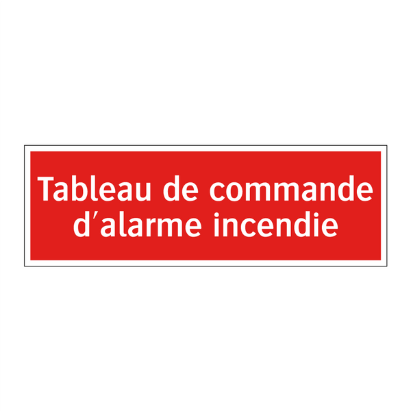 Tableau de commande d'alarme incendie