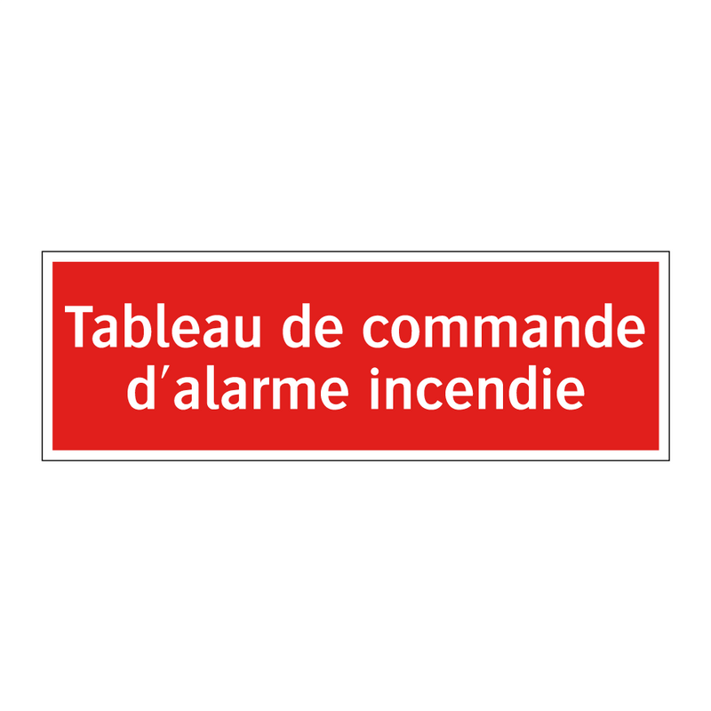 Tableau de commande d'alarme incendie