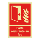 Porte résistante au feu