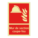 Mur de section coupe-feu