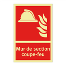 Mur de section coupe-feu