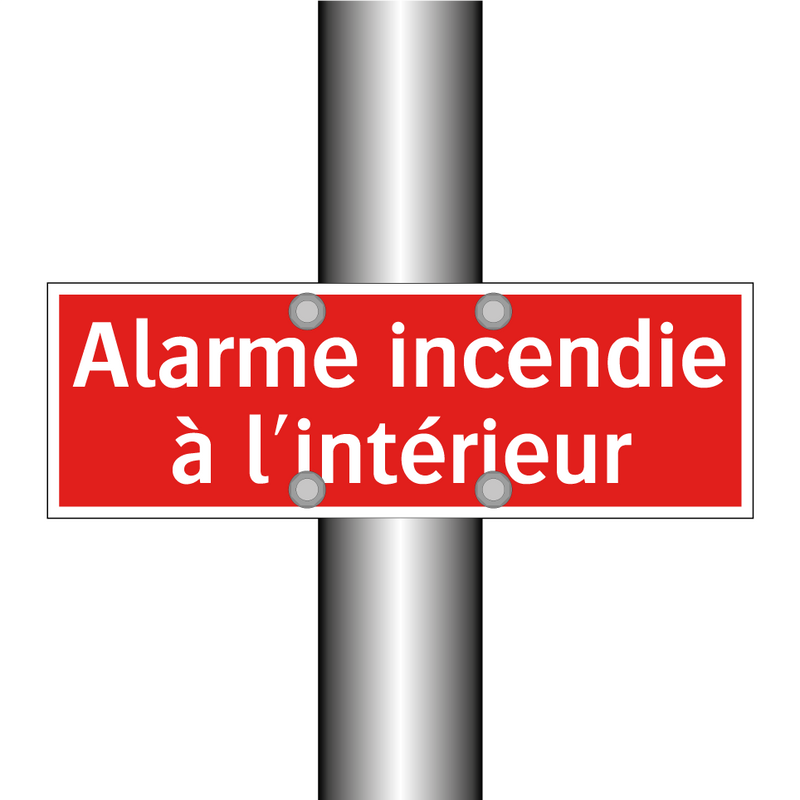 Alarme incendie à l'intérieur
