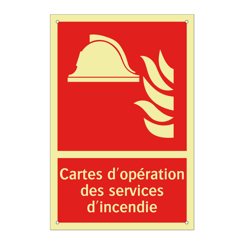 Cartes d'opération des services d'incendie
