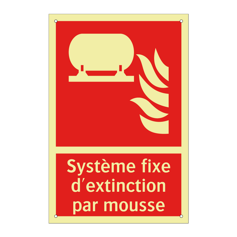 Système fixe d'extinction par mousse