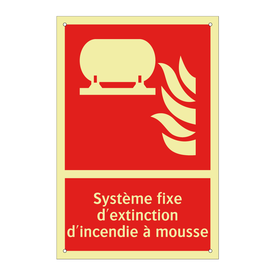 Système fixe d'extinction d'incendie à mousse
