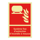 Système fixe d'extinction d'incendie à mousse