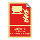 Système fixe d'extinction d'incendie à mousse