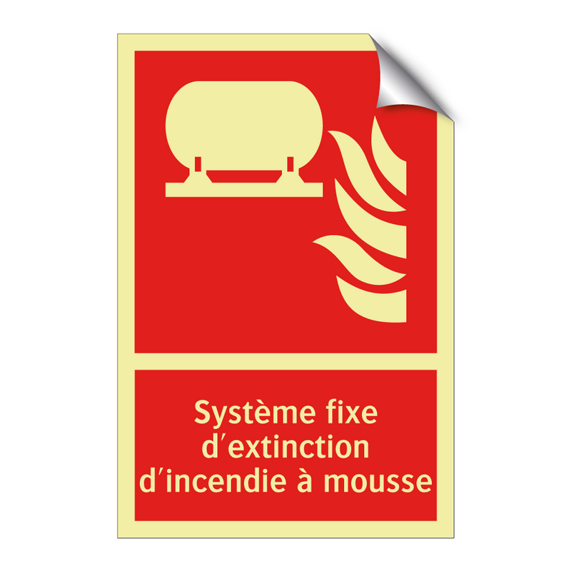 Système fixe d'extinction d'incendie à mousse