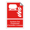 Système fixe d'extinction d'incendie à mousse