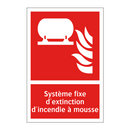Système fixe d'extinction d'incendie à mousse