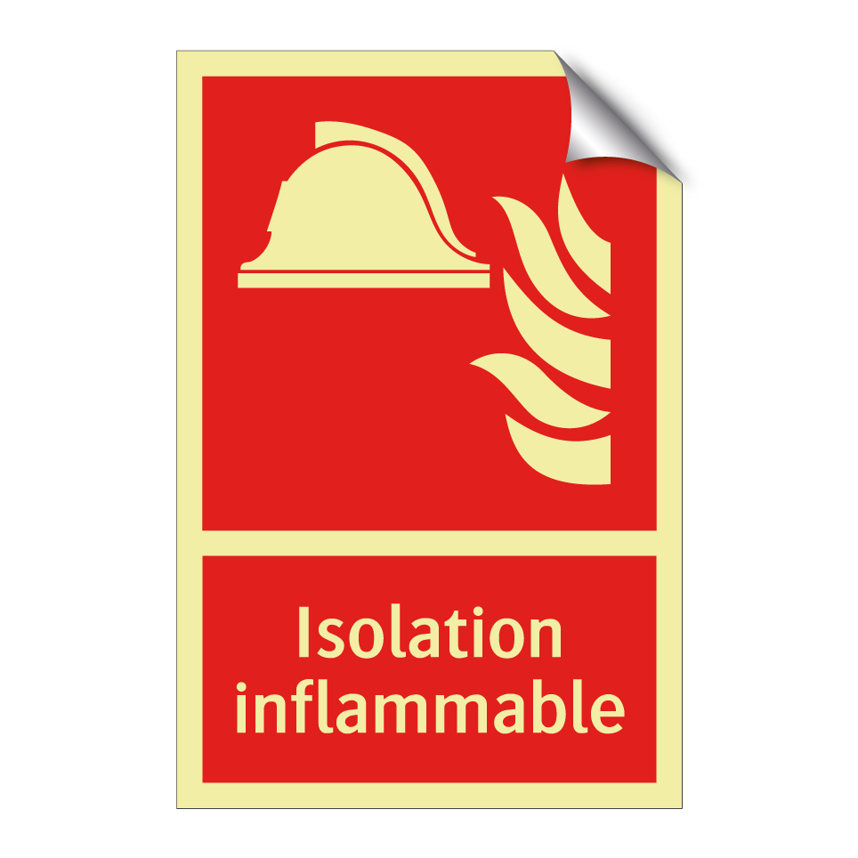 Isolation inflammable