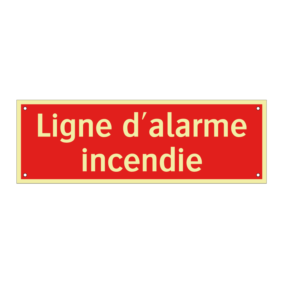 Ligne d'alarme incendie