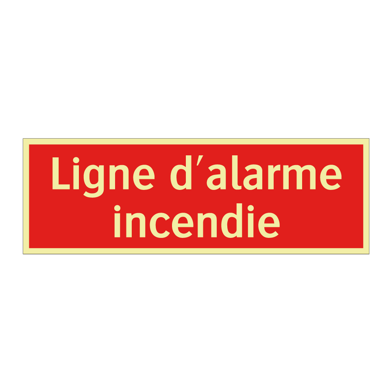 Ligne d'alarme incendie