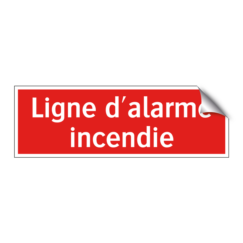 Ligne d'alarme incendie