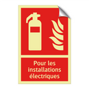 Pour les installations électriques