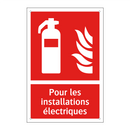 Pour les installations électriques
