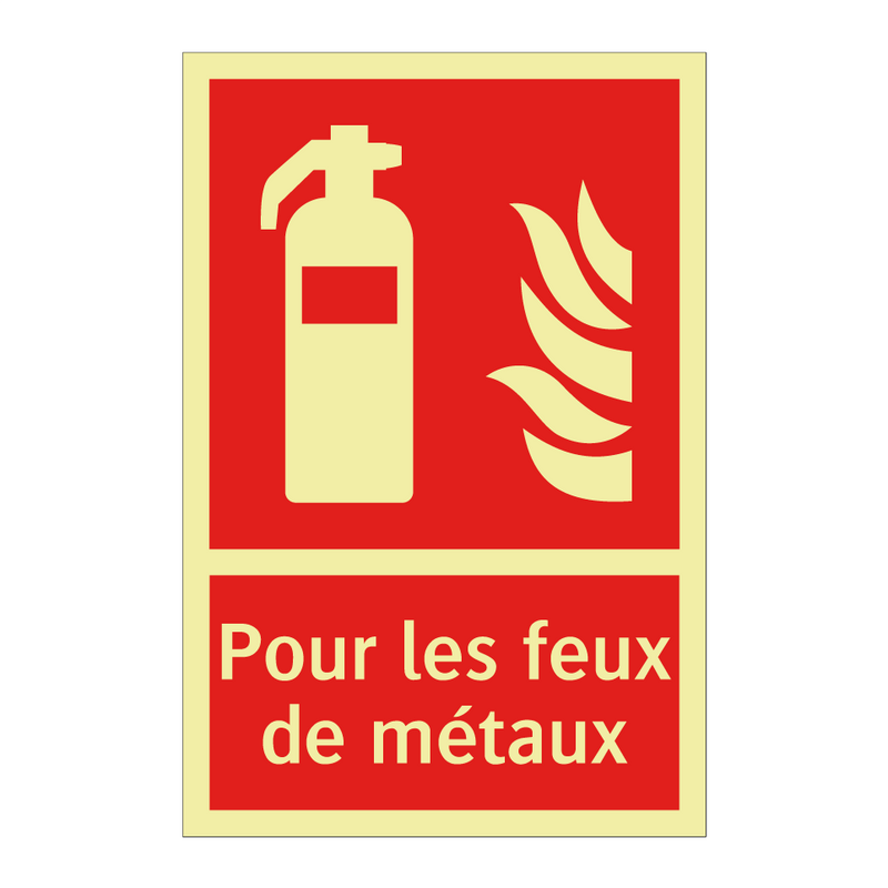 Pour les feux de métaux