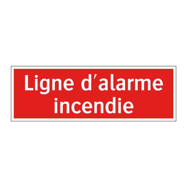 Ligne d'alarme incendie