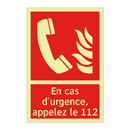 En cas d'urgence, appelez le 112